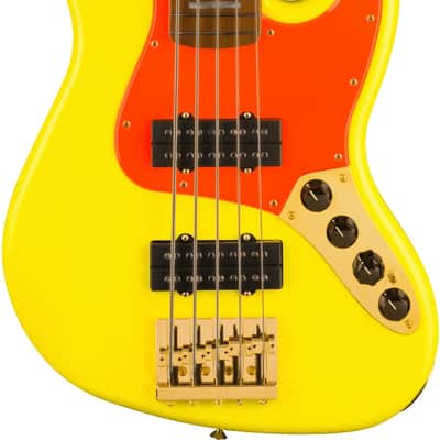 Ernie Ball Music Man Bongo 5 HS Bass Guitar - Tangerine Pearl