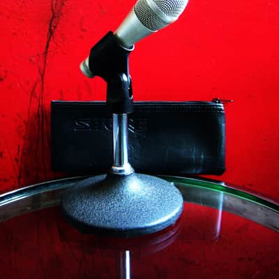 Vintage 1990's Shure SM62 / SM5B Cardioid Dynamic Microphone Low Z w mic clip & mic pouch # 1 image 1