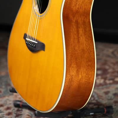 Yamaha FGC-TA Transacoustic Cutaway Acoustic/Electric Guitar - Vintage Tint image 12