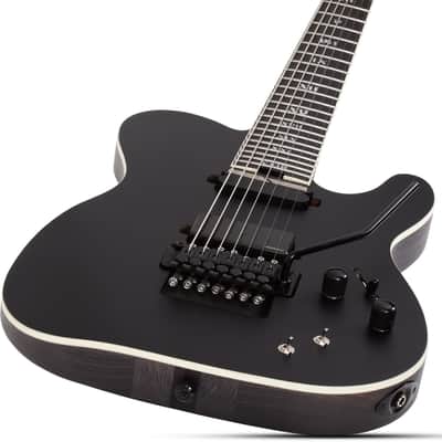 Schecter PT-7 FR-S SLS Elite Evil Twin - Satin Black (1384) image 7