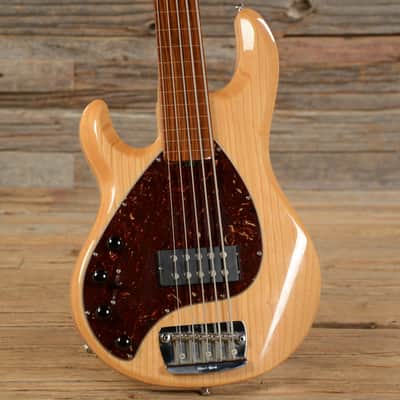 Music Man StingRay 5 Fretless Bass Natural USED LEFTY (s683) image 2