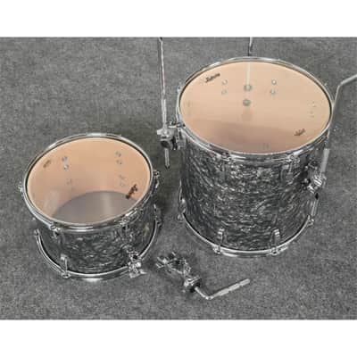 Used Ludwig Classic Maple 3pc Downbeat Drum Set Black Pearl - Good image 11
