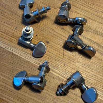 1950s Grover Rotomatic Tuners 3x3 Pat Pend USA - Nickel image 4