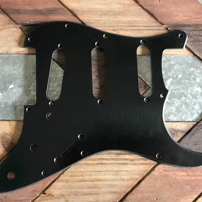 Real Life Relics Black Stratocaster® Pickguard 1 Ply 11 Hole SSS Bevelled
