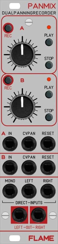 FLAME PANMIX DUAL CHANNEL STEREO PANNER WITH AUTOMATION : BRAND NEW :  [DETROIT MODULAR] image 1
