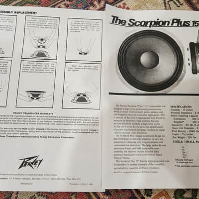 NEW! Peavey Scorpion Plus 15" Basket Replacement Superstructure 1990s USA image 10