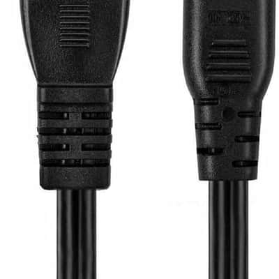 5 Core 100 Pieces Extra Long AC Wall Power Cord for Led LCD TV Vizio Samsung 6 Feet 2 Prong PP 1001 100 Pcs image 6