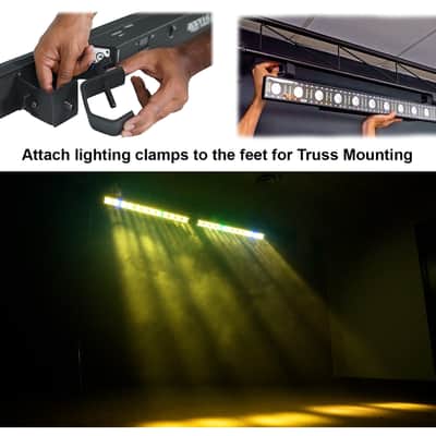 Rockville Pixel Hybrid Bar Rechargeable Light Strip Wash/Strobe/Blinder+Stand image 20