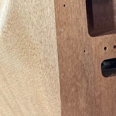 Unknown Double Cut S- Style Replacement Body - Unfinished Natural image 3