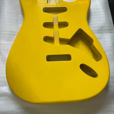 Yellow Alder Wood Guitar Stratocaster Strat Style Body image 2