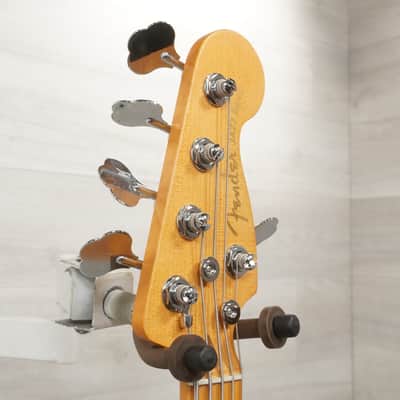 Used Fender American Ultra II Jazz Bass V Bass Guitar White image 12