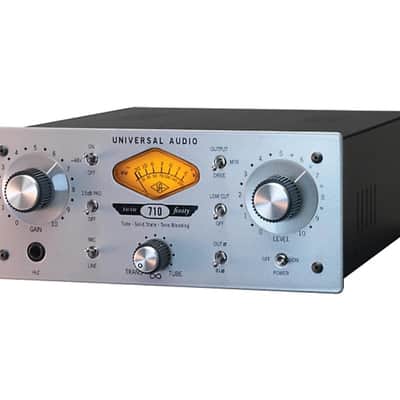 Universal Audio 710 Twin-Finity Mic Preamp & Di Box 2023 - SILVER image 1
