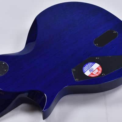 ESP LTD Deluxe EC-1000 Electric Guitar in Swirl Blue Finish image 8