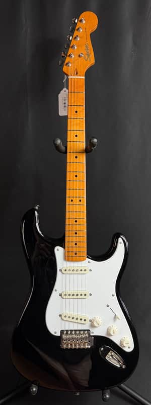 Squier Classic Vibe 50's Stratocaster Electric Guitar Gloss Black Finish image 1