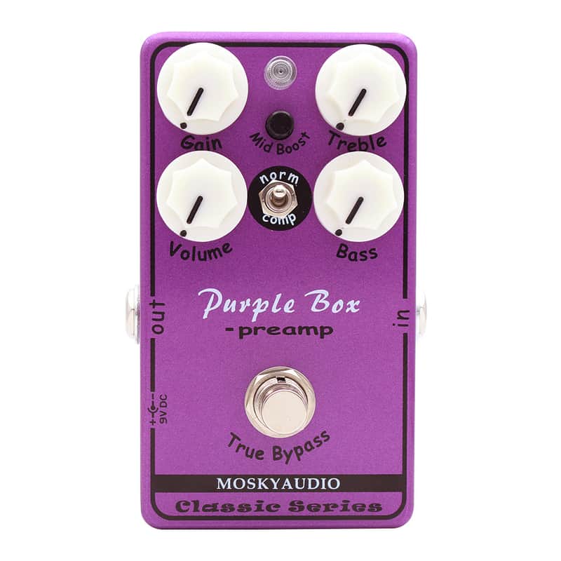 Purple Box Effect Pedal Overdrive/Preamp/Comp Pedal image 1