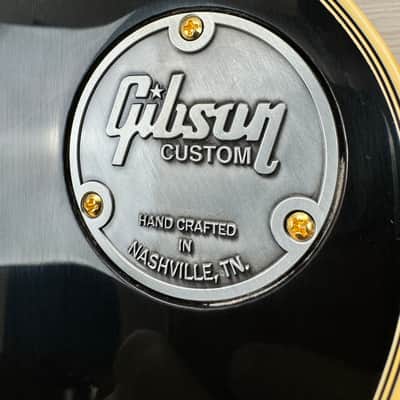 Gibson Custom 1957 Les Paul Custom Reissue VOS Electric Guitar - Ebony 2 Pickup image 14