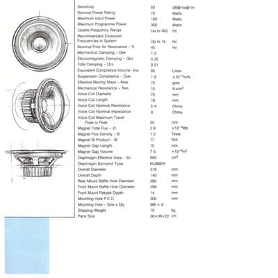 ATC Loudspeaker Vintage 12’’ model  PA75-314-BLCR ,Made in England (sold in pairs) image 4