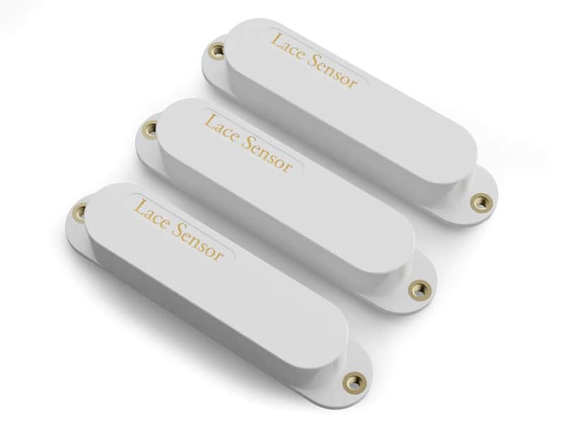 LACE Sensor "Triple Gold Set" 3-Pack Single Coil Pickups - White image 1