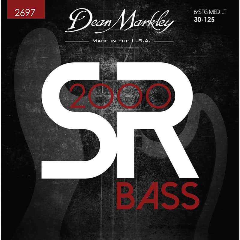 Dean Markley SR2000 High Performance Bass Guitar Strings Medium Light 6 String 30-125 image 1