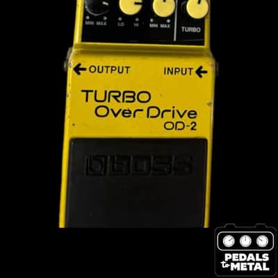 Boss OD-2 Turbo OverDrive (Black Label) 1985 - 1988 - Yellow - X18010 image 2