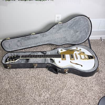 Gretsch G5655TG Electromatic Center Block Jr. Single Cutaway with Gold Hardware 2019 Snow Crest White image 2