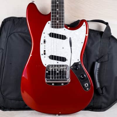 Fender MG-69 Mustang Reissue MIJ 2010 Candy Apple Red w/ Matching Headstock Japan w/ Bag image 1