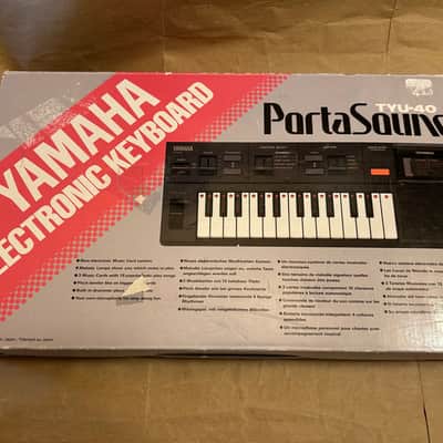 Yamaha TYU-40 80s RARE 25-key Mini Synthesizer MINT Condition in box with Microphone and 3 song cards image 17