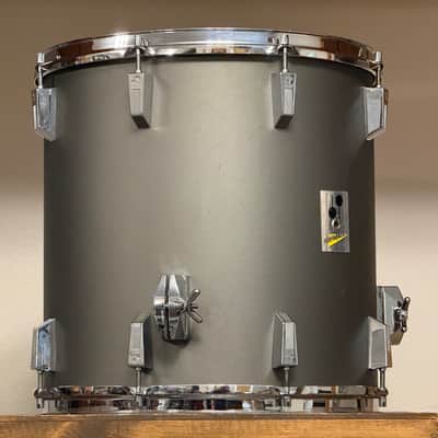 1980's Sonor Performer 16" Hi-tech Grey 16x16 Floor Tom image 10