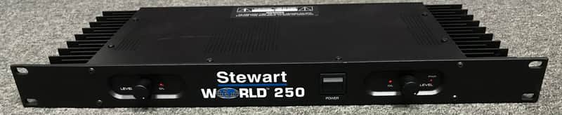 Stewart WORLD 250 Stereo Power Amp - 1U - 125W per Channel image 1