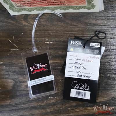PRS Wild West Guitars 25th Anniversary Limited Run Wood Library Artist Package Custom 24 Piezo Salmon (Private Stock Color) 8.40 LBS (US Only / No International Shipping) image 13