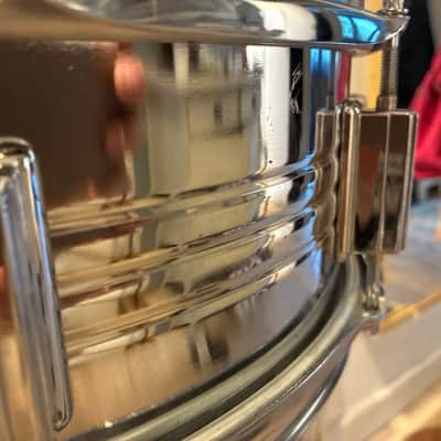 Rare Vintage 70s Shiro 14x5” Steel Snare Drum – 8 Lugs MIJ (Excellent Condition) image 5