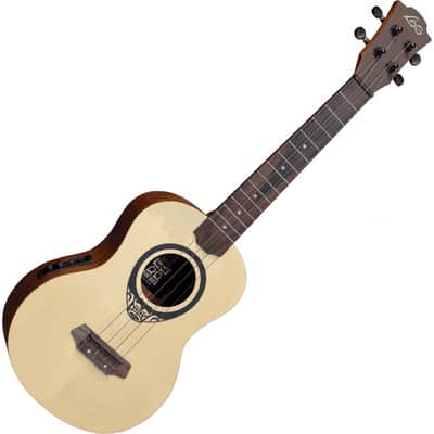 LAG Tenor Slim Arched Back Ukulele With Case image 2