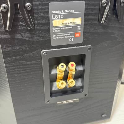 JBL L810 Studio L Series Black Bookshelf speakers Rare Home theater Left Right image 15