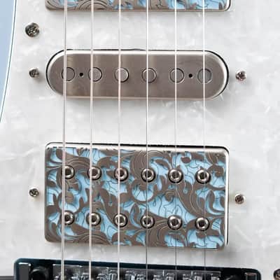 Ibanez PIA3761C Steve Vai Signature Electric Guitar - Blue Powder with Hardshell Case image 16