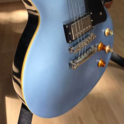 2014 Epiphone Joe Bonamassa Les Paul Standard Pelham Blue Limited Edition Signature Guitar Signed COA Gibson USA Burstbucker PAF pickups Lifton Case '59 1959 Neck Profile Long Tenon CASE QUEEN TIME CAPSULE image 13
