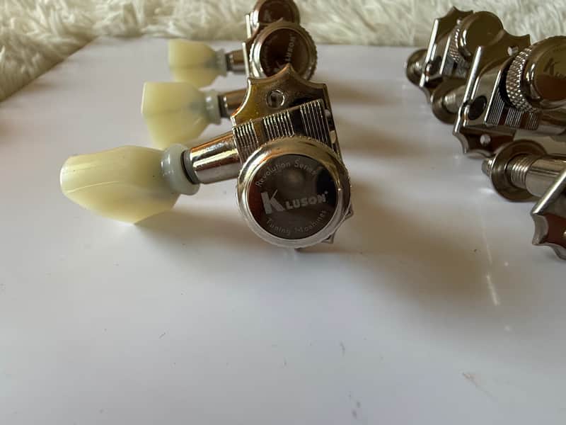 Kluson Revolution 3x3 Locking Tuners Gibson Style image 1