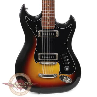 Vintage Hagstrom F-12S 12-String Electric Guitar in Sunburst image 1