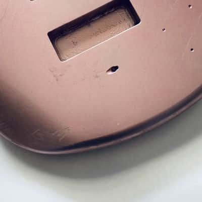 Pink Metallic Finish 5 String Bass Body image 4