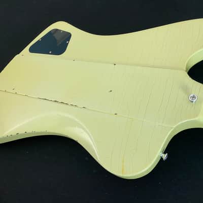 Video! Goofed 2021 Gibson Custom Shop Murphy Lab '64 Johnny Winter Signature Firebird V Polaris White Aged image 16