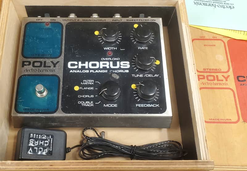 Electro Harmonix Poly Chorus Box Power Supply Papers | Reverb