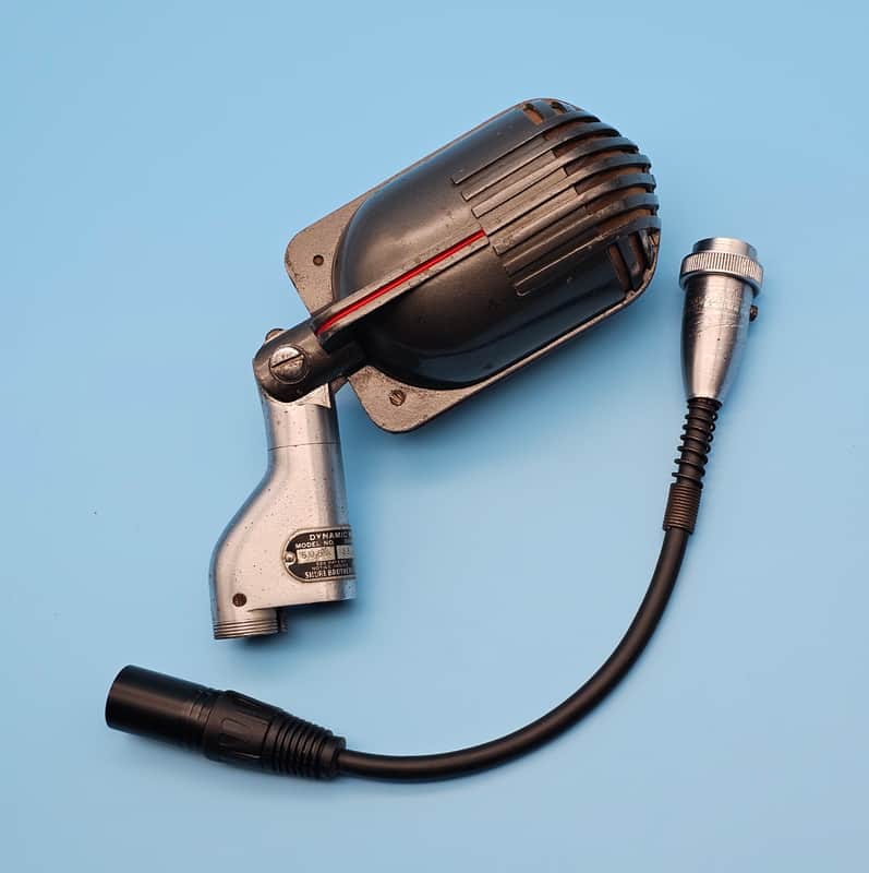 ☆Rare Vintage 1940s Shure 508 Stratoliner Microphone - 3 pin Amphenol Adapter Cable Included - Shure 51 52 708 508A 708A image 1