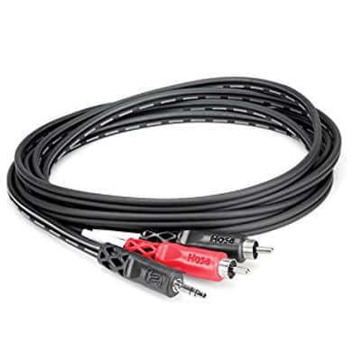 Hosa - CMR-210 - Stereo Mini 3.5mm Male to 2 RCA Male Y-Cable - 10ft. image 2