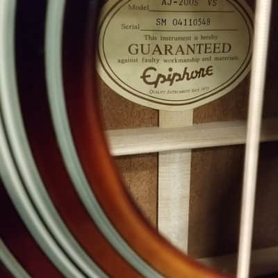 Epiphone AJ-200S VS image 3