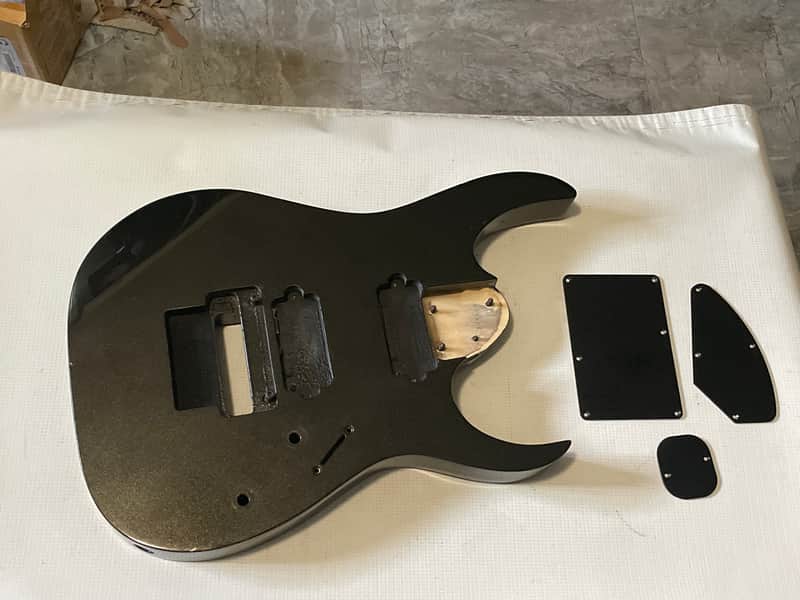1999 Japan Fujigen Ibanez RG7420 7 String Galaxy Black Guitar Body Floyd Ready #2 image 1