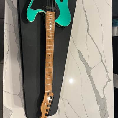 Fender Thinline 2022 - Green Sparkle - Dual Binding image 1