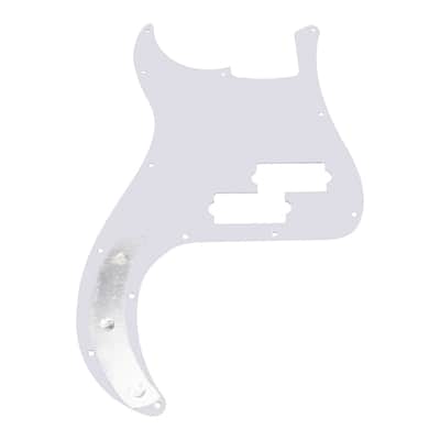 13 Hole P Bass Pickguard Guitar Scratch Plate Pick Guard Compatible with 4 String USA/Mexican Standard Precision Bass Part (3Ply White) image 2
