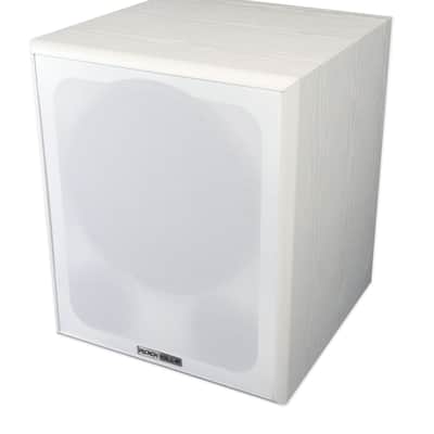 Rockville Rock Shaker 12" Inch White 400w Powered Home Theater Subwoofer Sub image 8