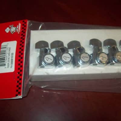 Fender Locking Tuners, "F" Logo - POLISHED CHROME, 099-0818-100 image 1