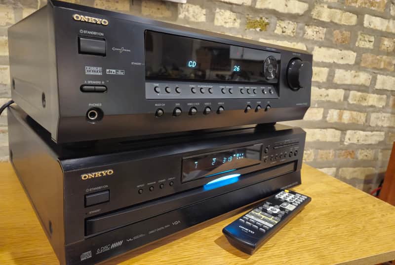 Onkyo HT-R340 receiver/,DX-C390 6 cd changer- Refurbished image 1