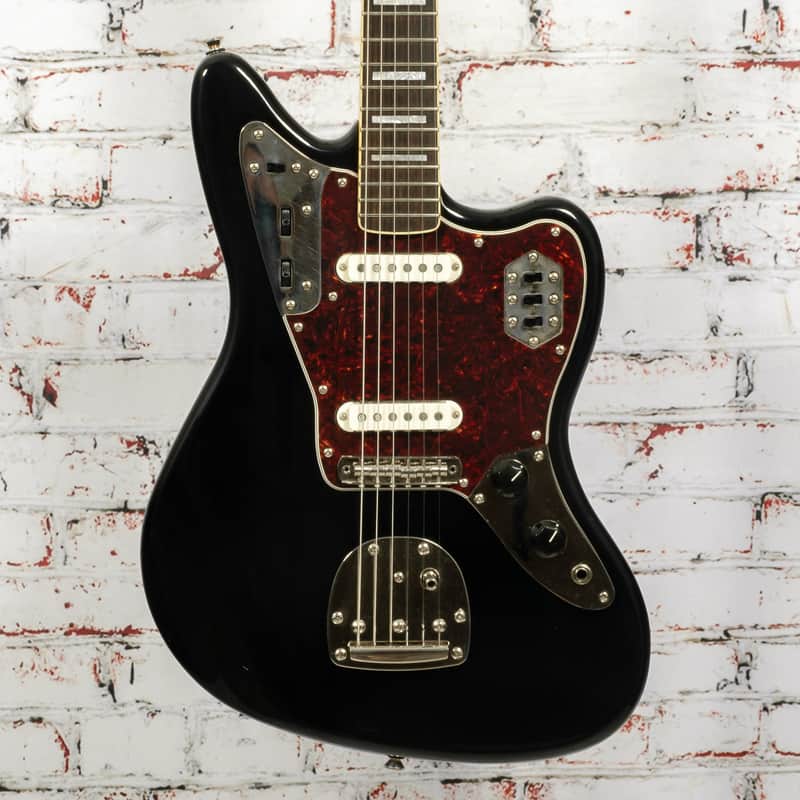 Squier - 2020 Classic Vibe 70s Jaguar Electric Guitar - Black - USED image 1